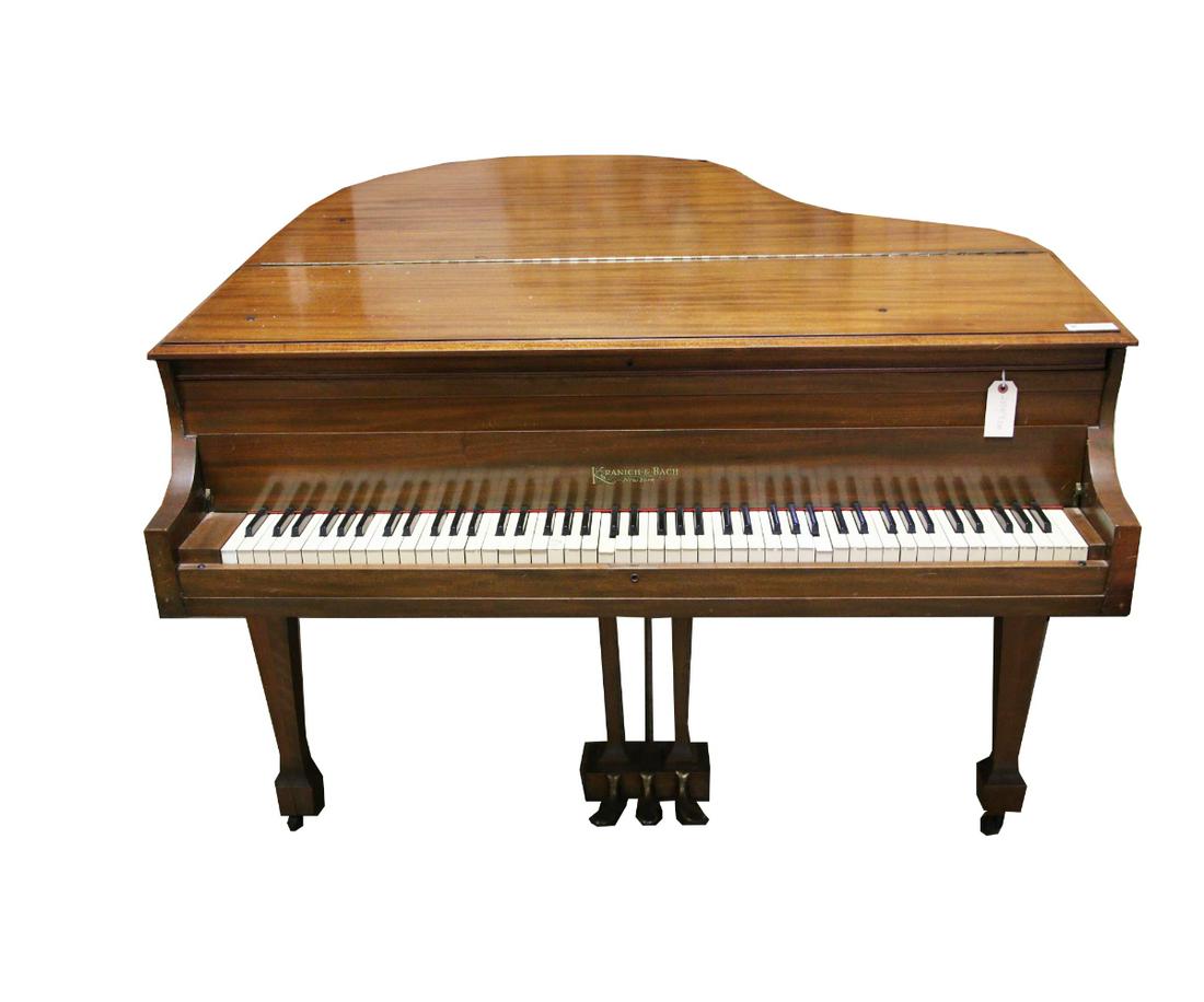 WALNUT KRANICH AND BACH BABY GRAND PIANO: WALNUT KRANICH AND BACH BABY GRAND PIANO.