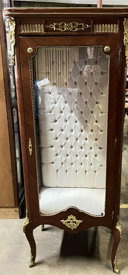 FRENCH DISPLAY CABINET WITH BRONZE MOUNTS (1 of 2)