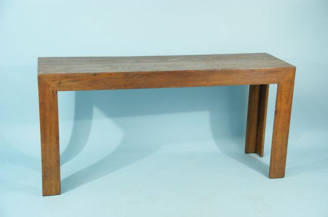 FIR PARSONS SOFA TABLE: FIR PARSONS SOFA TABLE. Height: 29 1/4 in. by Width: 60 in. by Depth: 18 1/2 in.