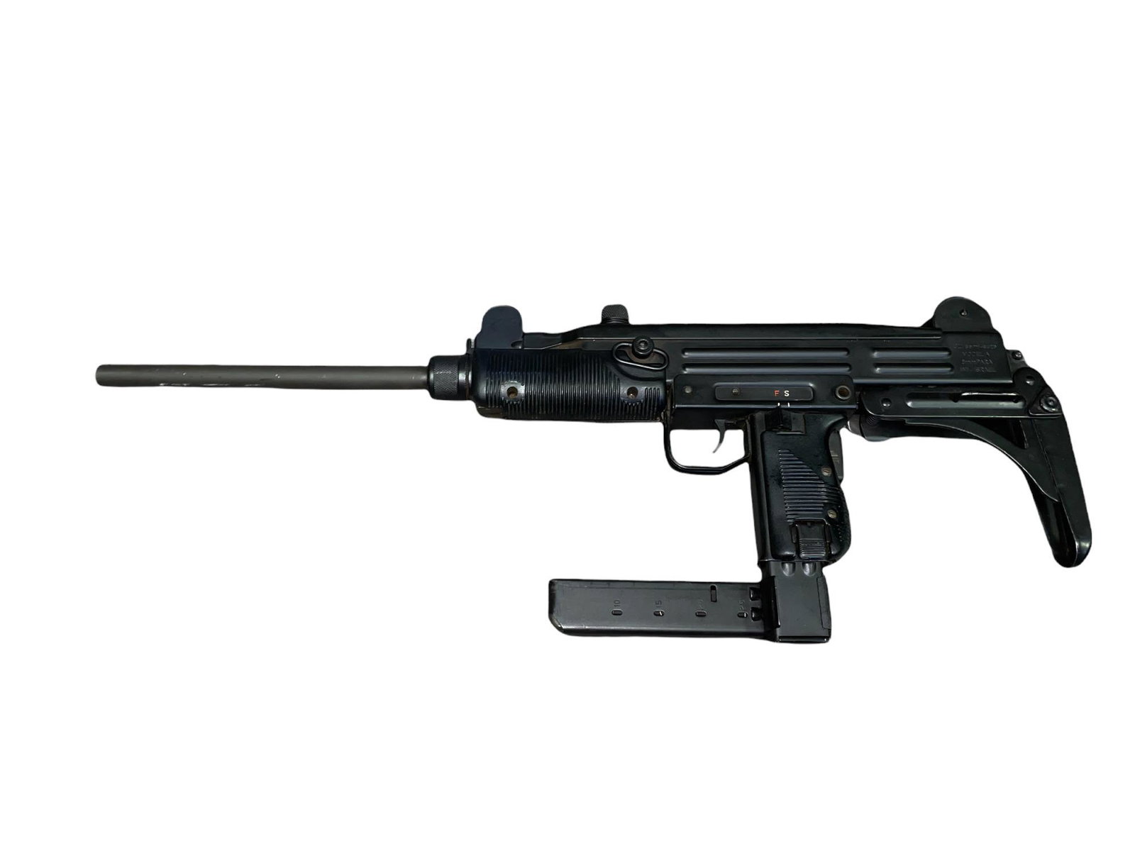 PRE-BAN UZI MODEL A CARBINE 9MM RIFLE (USED): PRE-BAN UZI MODEL A CARBINE 9MM RIFLE - ONLY IMPORTED 1980-1983, 16in BARREL, INCLUDES (2) 25RD MAGAZINES; CALIBER: 9MM; SERIAL: SA01498; USED FIREARM (L2549)