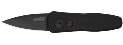 Kershaw Launch 4 Black 1.9in Knife: NEW Kershaw Auto Launch 4 Black 1.9in Spear Point Plain Black Scales - **CANNOT SHIP TO: CA, DE, IL, MA, MD, MN, MT, NJ, NM, NY, PA, VA OR WA.**