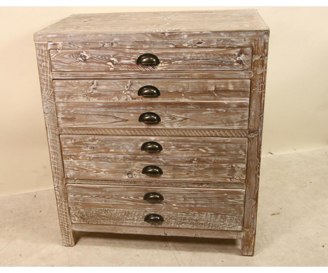 APOTHECARY STYLE CHEST WITH DISTRESSED FINISH (1 of 2)