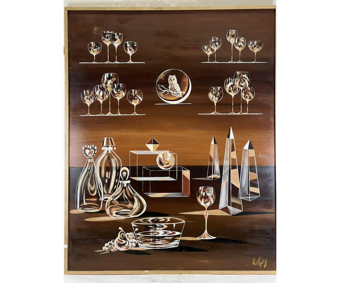 LARGE JOHN DE PUY ACRYLIC ON PANEL PAINTING: LARGE CONTEMPORARY JOHN DE PUY ACRYLIC ON PANEL PAINTING. Height: 62 in. by Width: 41 in.