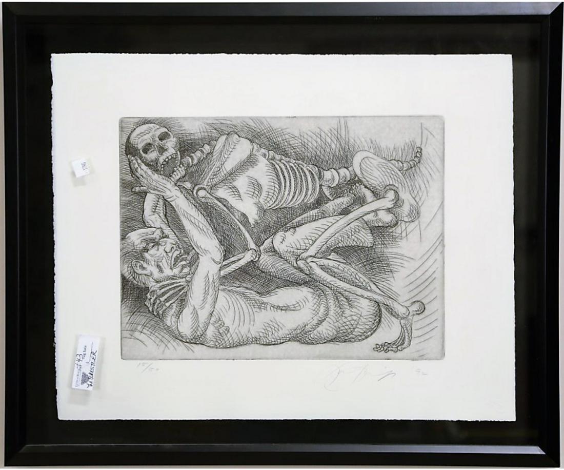 LUIS JIMENEZ "THE WRESTLER" EDITION #15/50, 1992 (1 of 3)