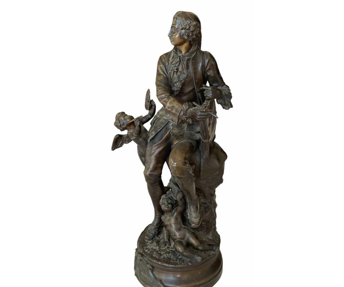 DOUCHER AMOURS BRONZE SCULPTURE (1 of 4)