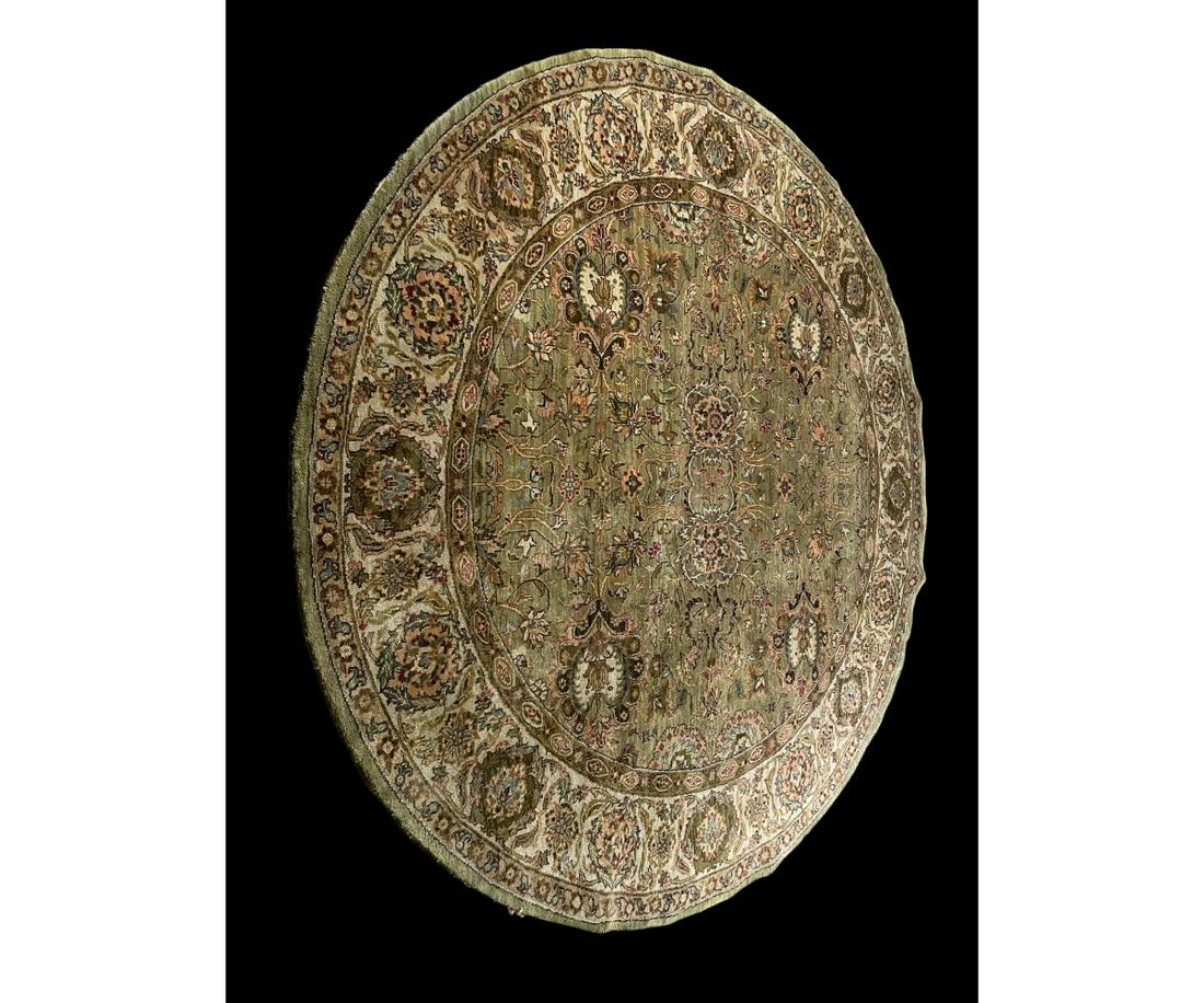 HAND KNOTTED PERSIAN STYLE ROUND RUG (1 of 4)