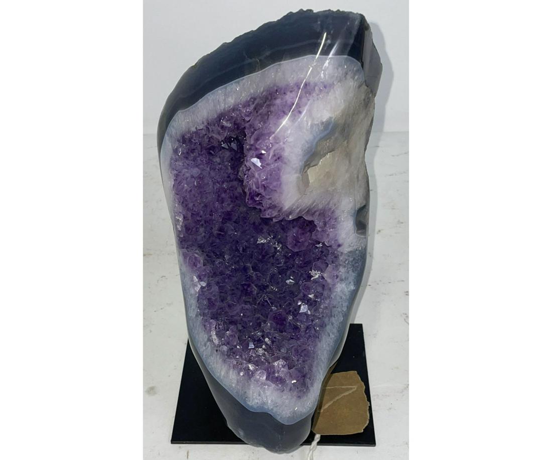 AGATE & AMETHYST GEODE ON STAND (1 of 3)