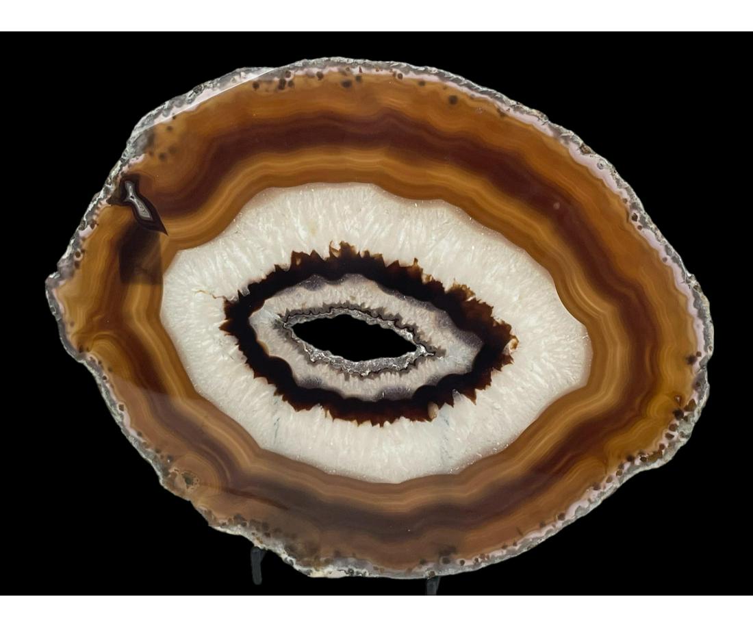 AGATE SLICE ON STAND (1 of 3)