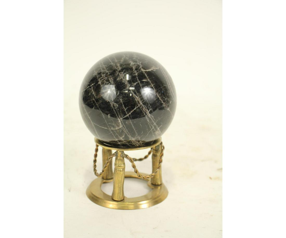 SMOKY QUARTZ SPHERE ON STAND (1 of 2)
