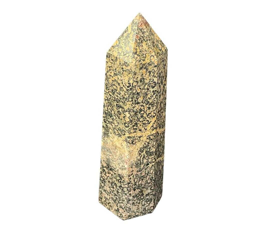 SPECKLED PINK JASPER OBELISK (1 of 2)