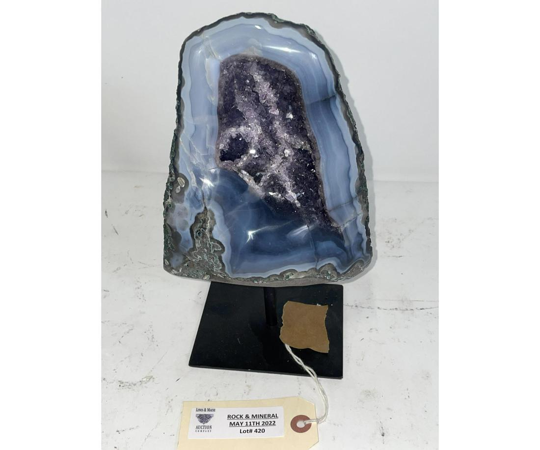 AMETHYST GEODE ON STAND (1 of 2)