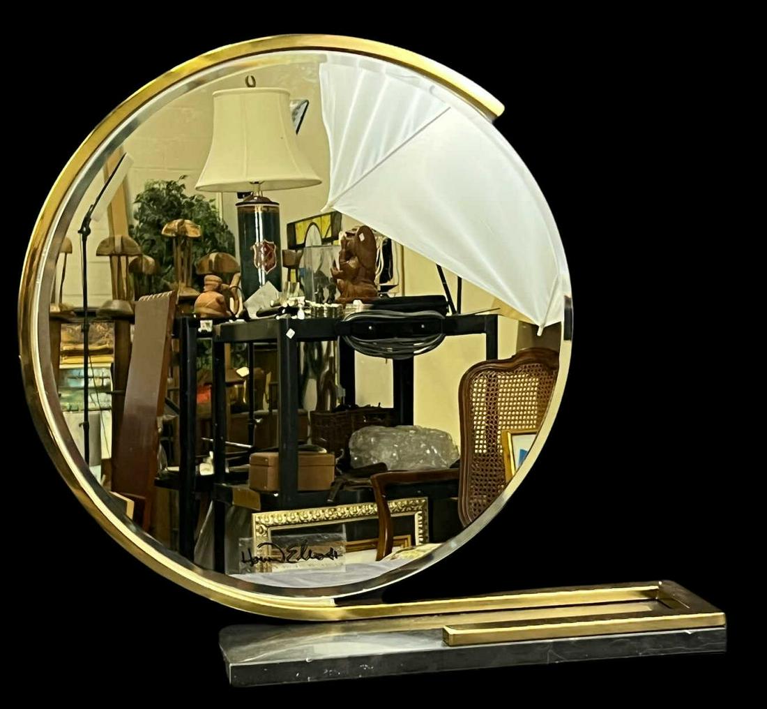 GATSBY TABLE MIRROR: GATSBY TABLE MIRROR Height: 18 in. by Width: 18 in. by Depth: 4
