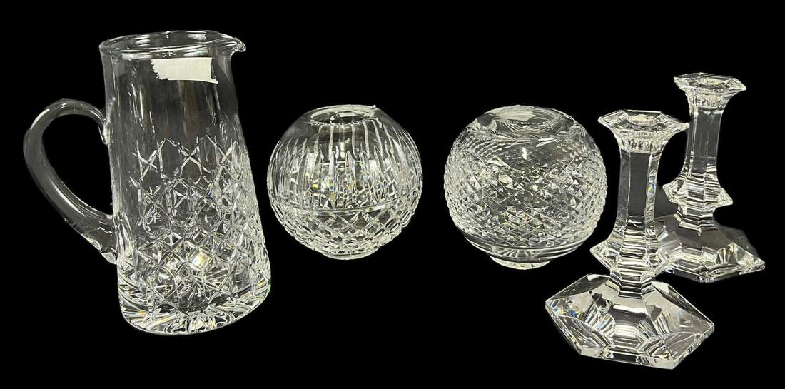 FIVE WATERFORD CRYSTAL PIECES (1 of 5)