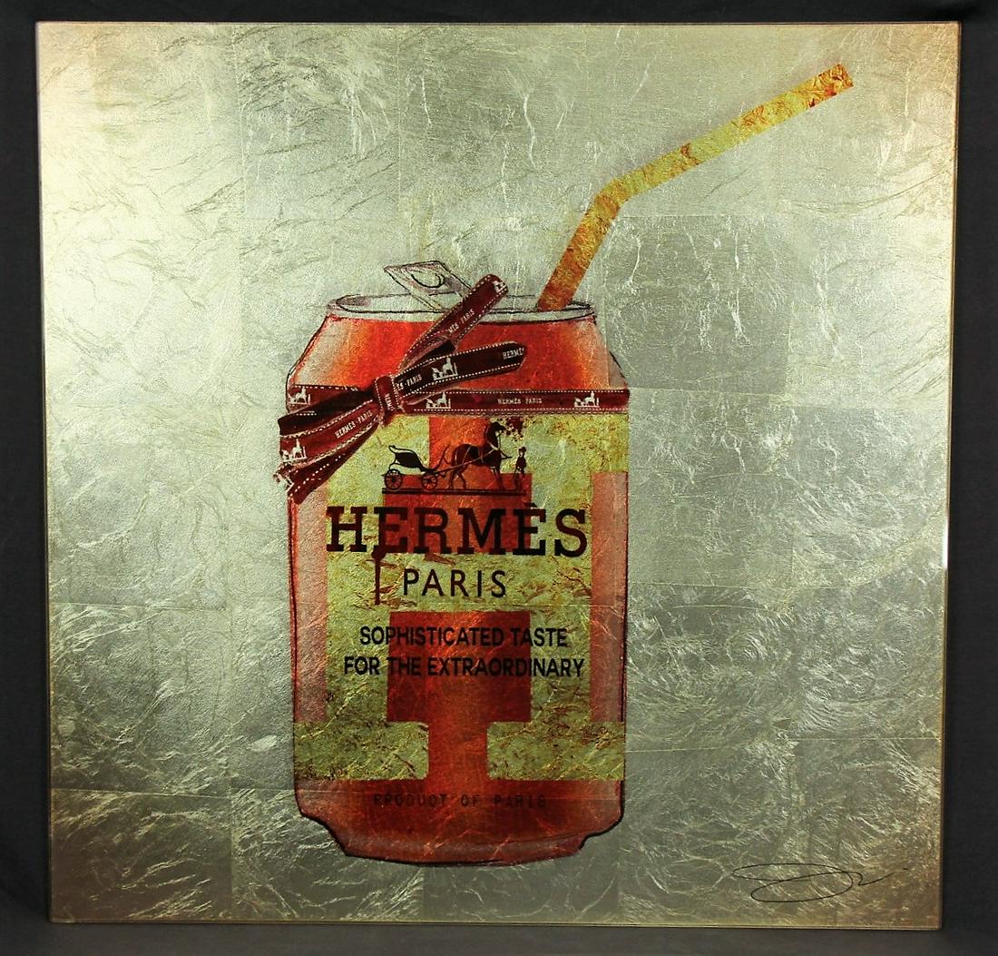 HERMES REVERSE GLASS PAINTING (1 of 3)