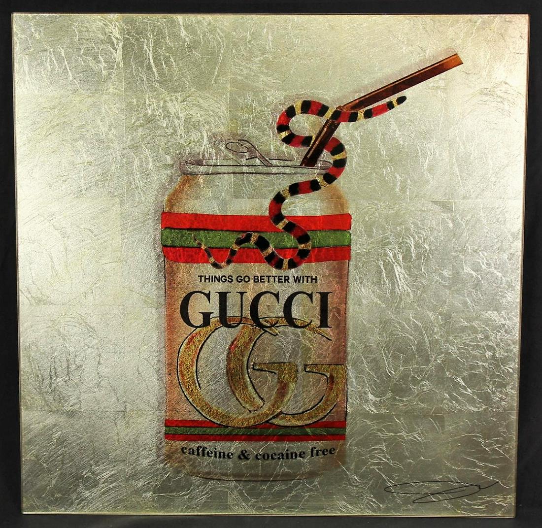 GUCCI REVERSE GLASS PAINTING (1 of 2)