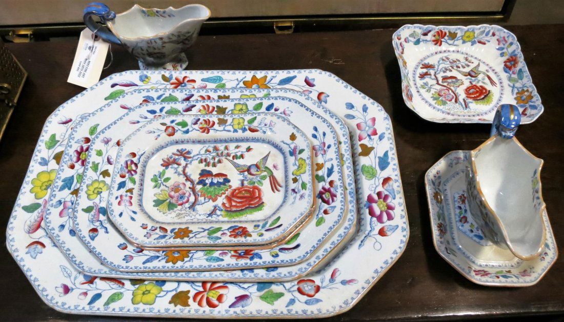 SET OF 9 SERVING DISHES BY MASONS CHINA (1 of 7)