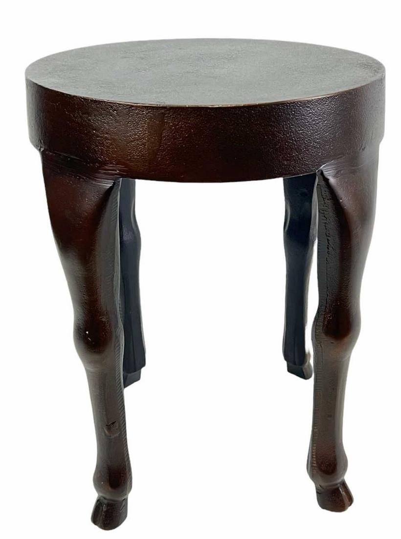HOPEDALE END TABLE ANTIQUE RUST: HOPEDALE END TABLE ANTIQUE RUST Height: 17 in. by Width: 13 in. by Depth: 13 IN.