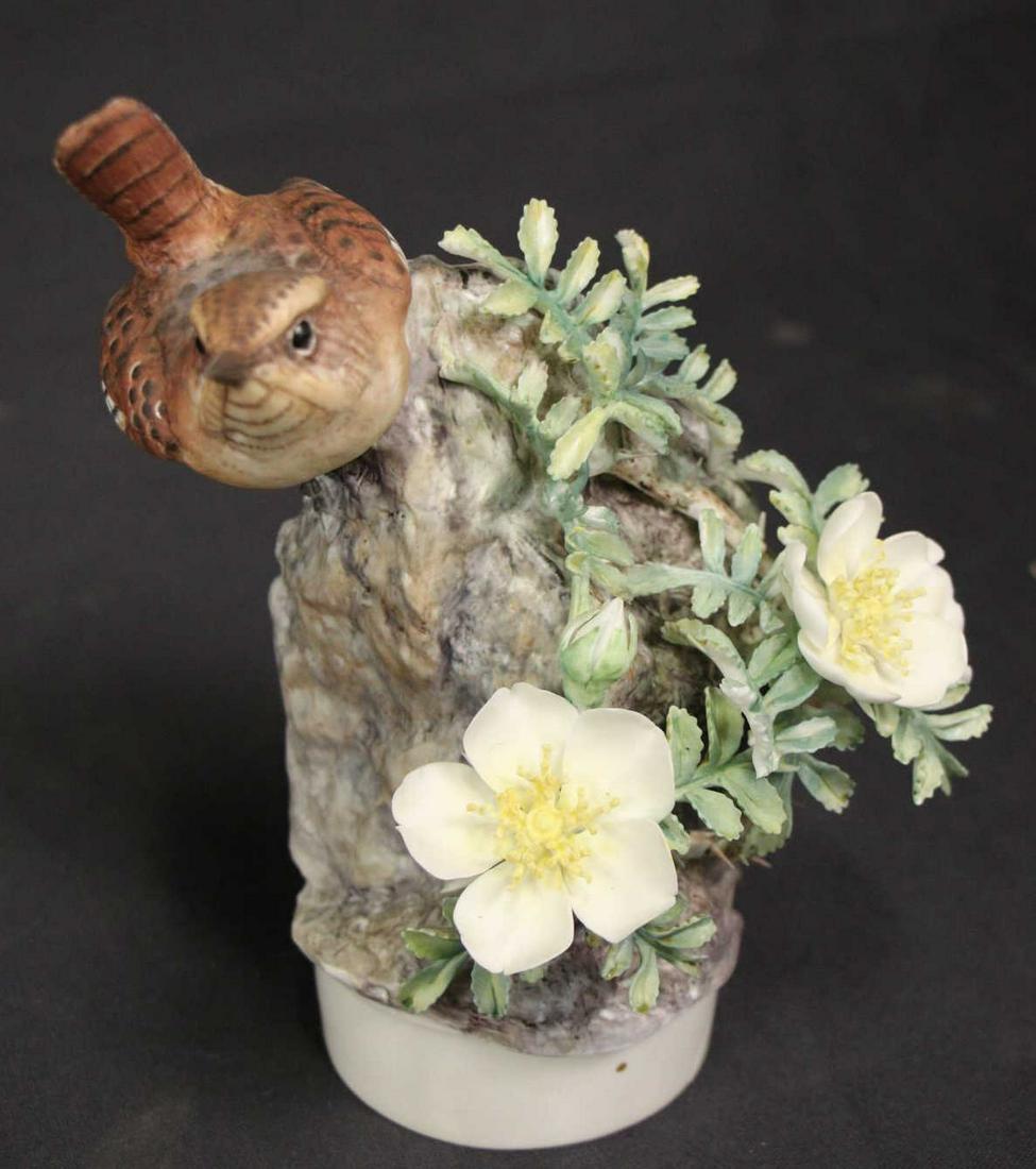 ROYAL WORCESTER WREN COCK FIGURE: ROYAL WORCESTER WREN COCK FIGURE.