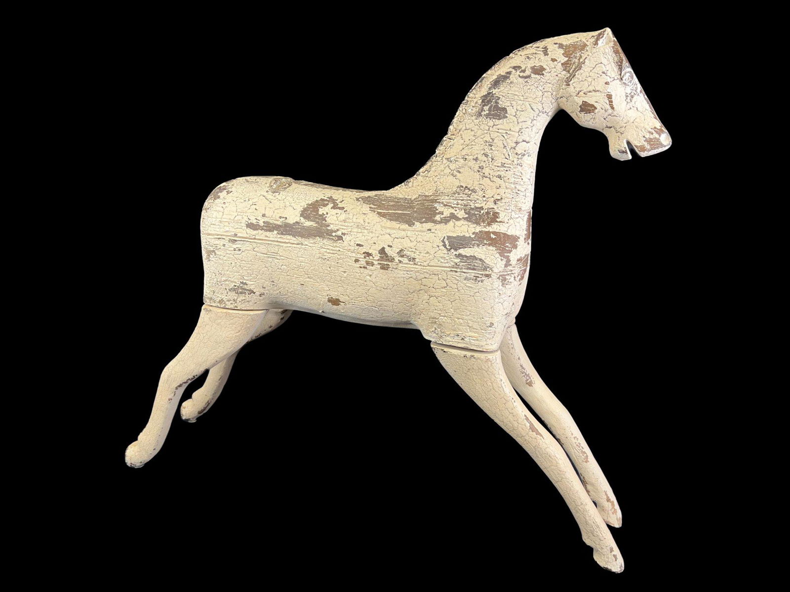 VINTAGE STYLE PAINTED HORSE WITH NO TAIL (1 of 2)