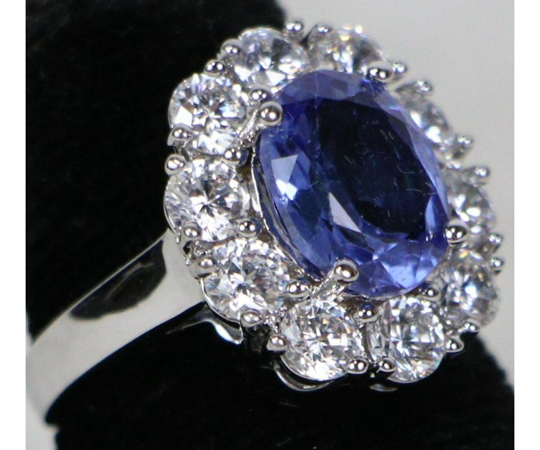 4.38ct TANZANITE DINNER RING (1 of 2)