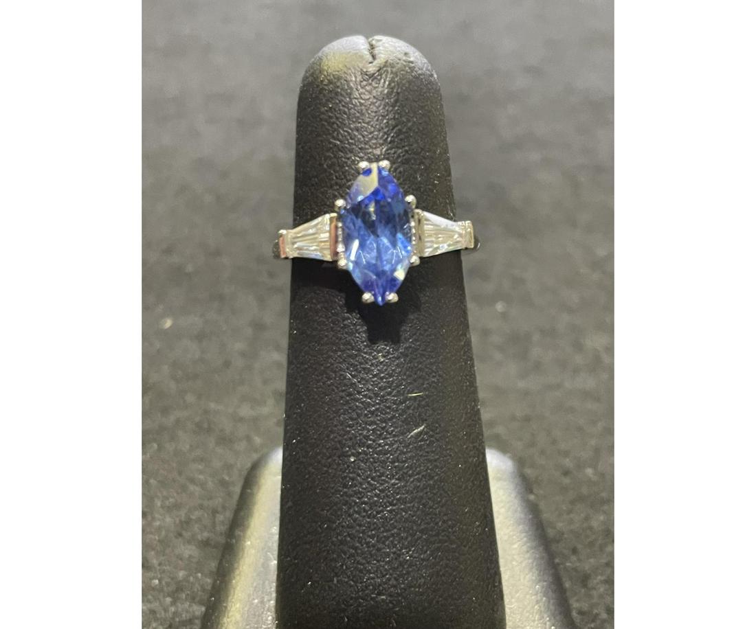 MARQUIS CUT TANZANITE ESTATE RING (1 of 1)