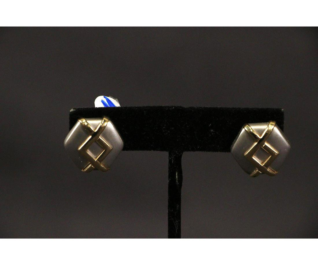 PAIR OF 14kt. ART DECO STYLE EARRINGS (1 of 3)