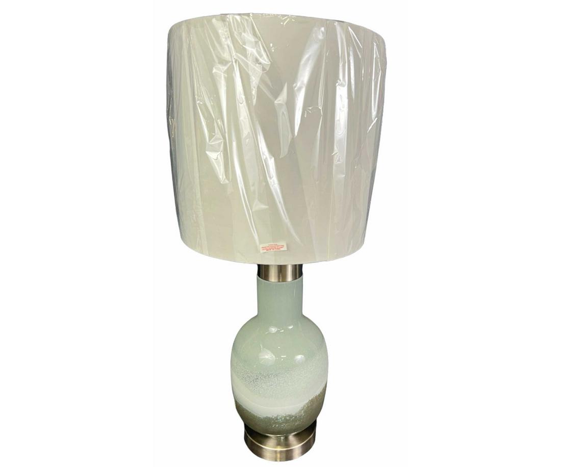PAIR OF SALUTI BLOWN ART GLASS LAMPS: PAIR OF SALUTI BLOWN ART GLASS LAMPS. HAS LIGHT ABOVE AND BELOW IN THE INTERIOR, NO TWO ARE ALIKE.