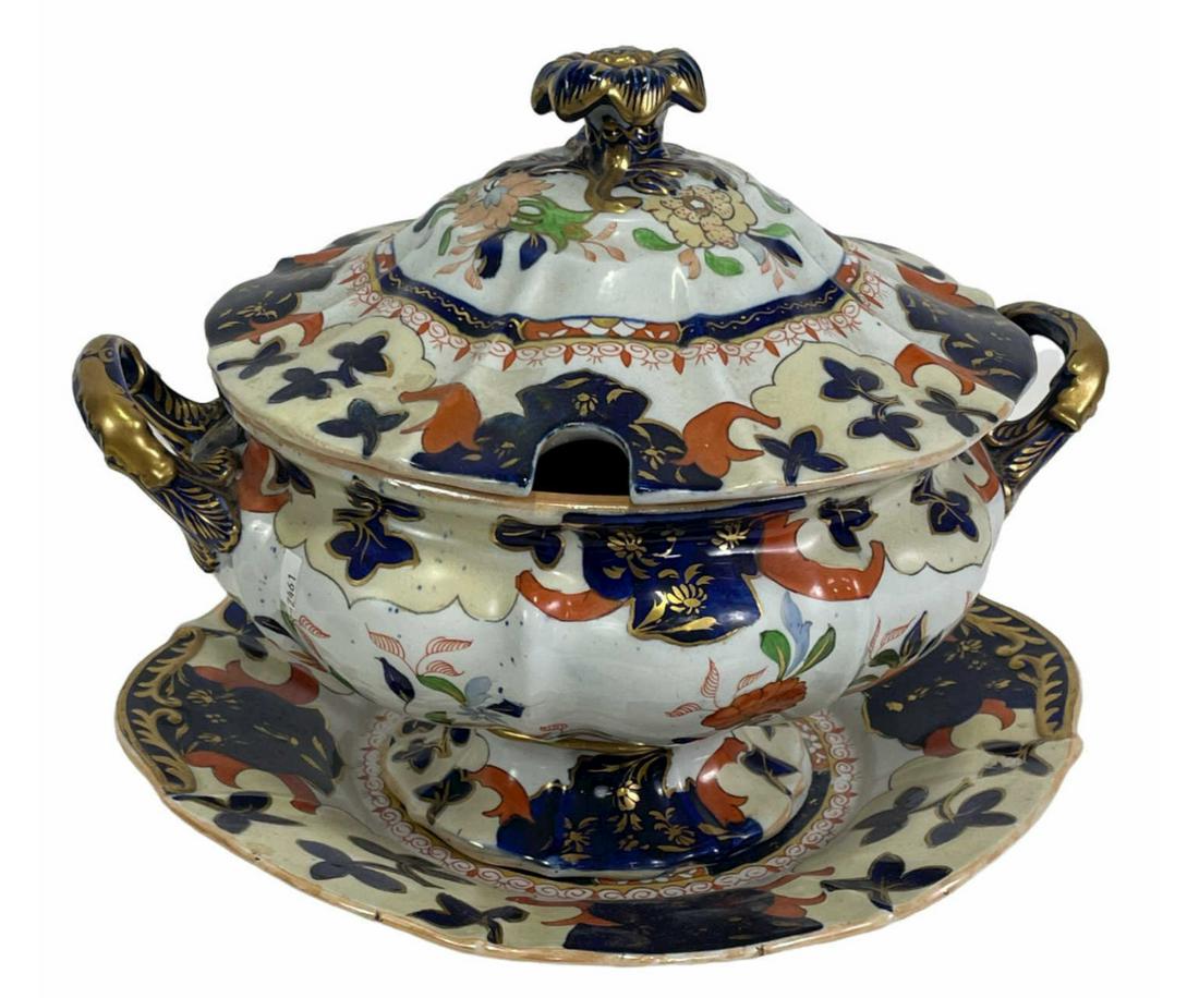 TWO 19th CENTURY MASON'S IRONSTONE PIECES (1 of 6)