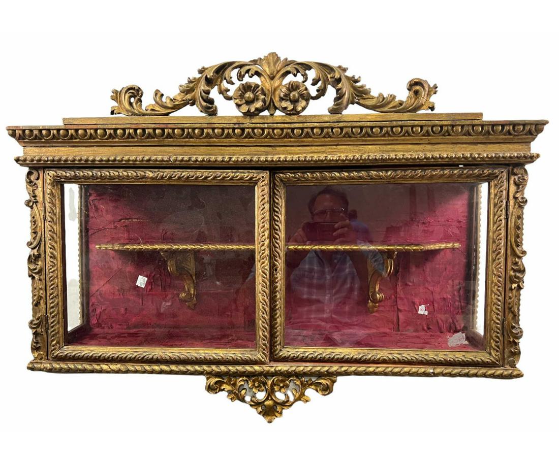 19th CENTURY FRENCH DISPLAY CABINET (1 of 4)