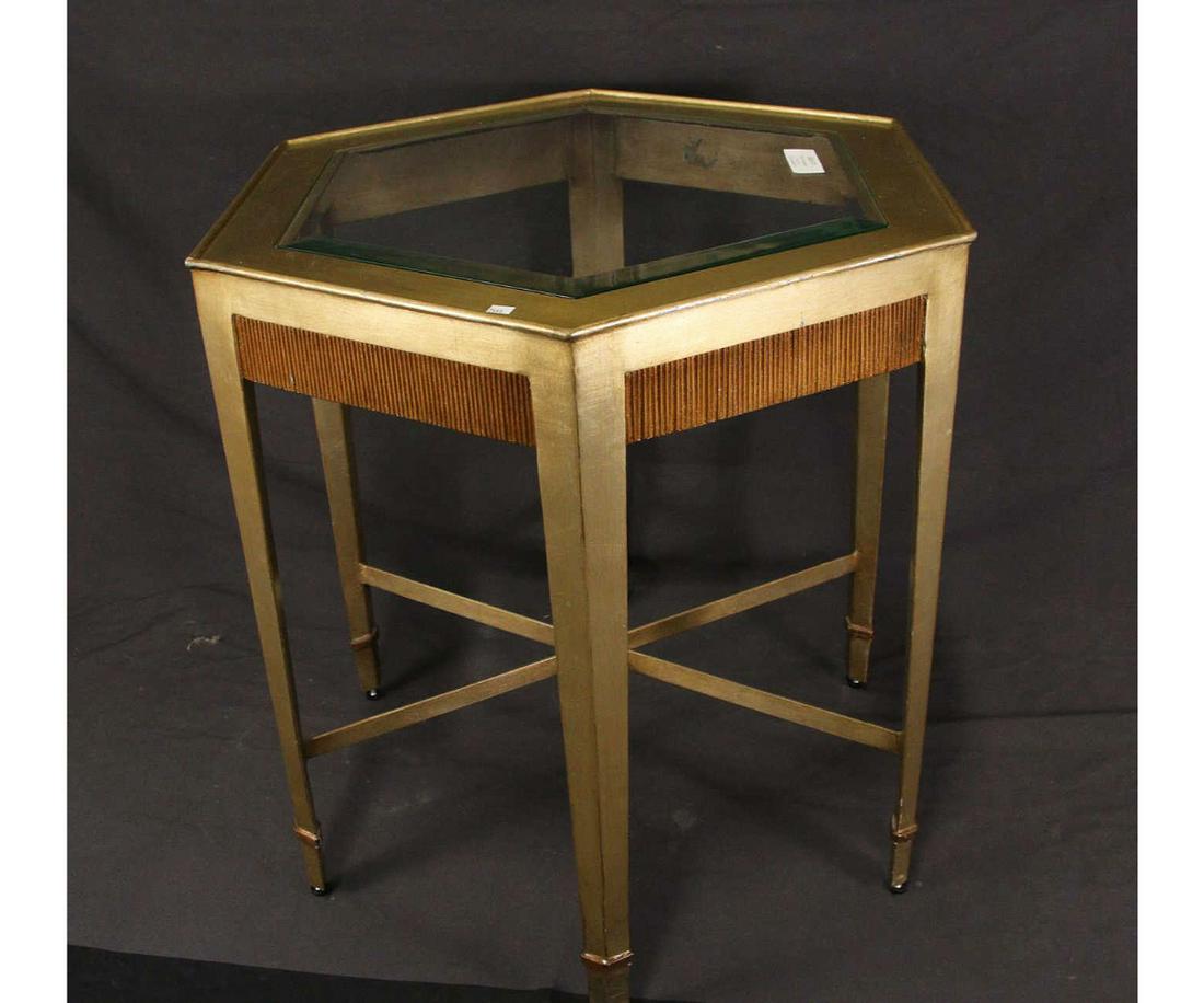 MARGE CARSON HEXAGON SIDE TABLE (1 of 3)