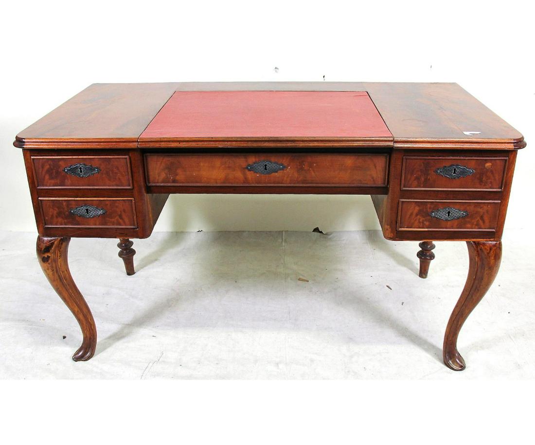 ANTIQUE LEATHER TOP DESK (1 of 3)