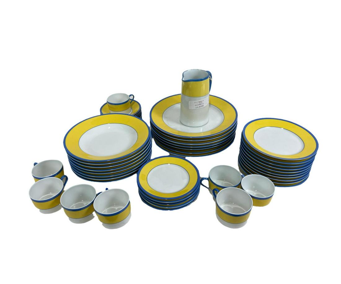 47-PIECE MONET BY HAVILAND FOR TIFFANY DINNERWARE (1 of 2)