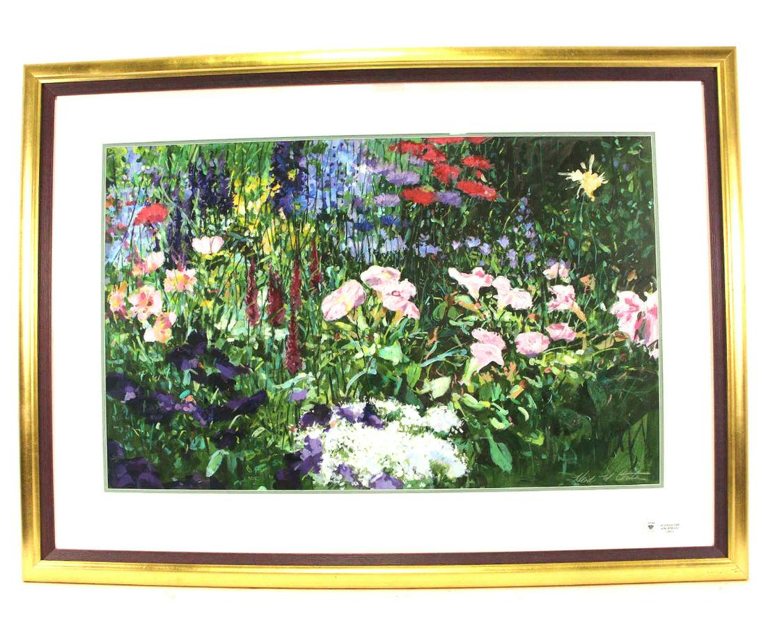 FRAMED HEIDI COUTU FLORA & FAUNA ACRYLIC PAINTING (1 of 2)