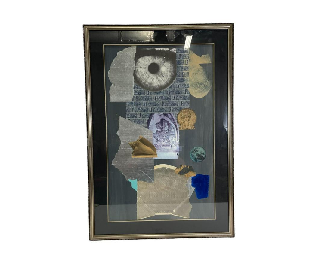 FRAMED DOROTHY HOOD MIXED MEDIA COLLAGE (1 of 4)