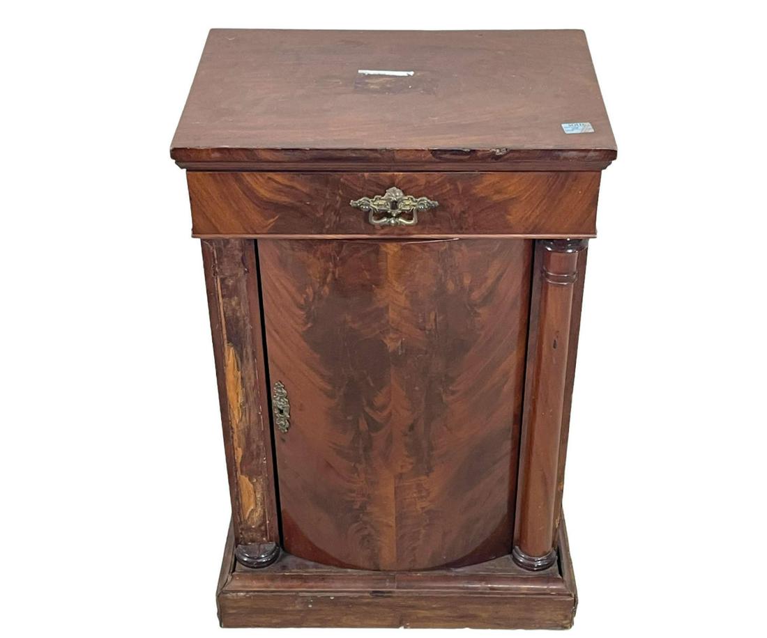 CIRCA 1830's BIEDERMEIER MAHOGANY CABINET (1 of 4)