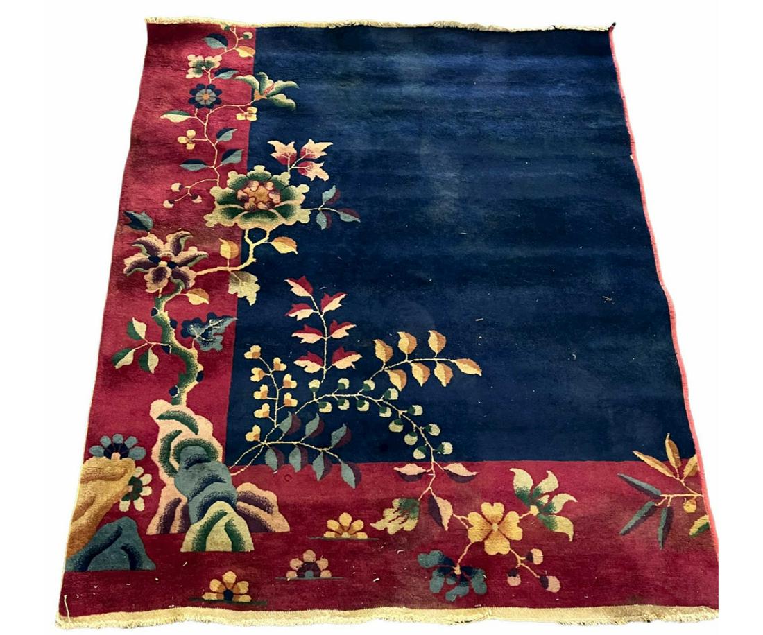 CHINESE ART DECO: CHINESE ART DECO. (18569) Height: 5 ft. 5 in. by Width: 4 ft. 7 in.
