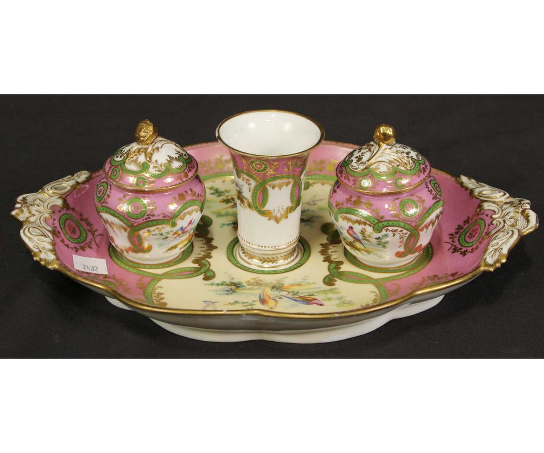 FOUR PIECE ENGLISH PORCELAIN SERVING SET (1 of 3)