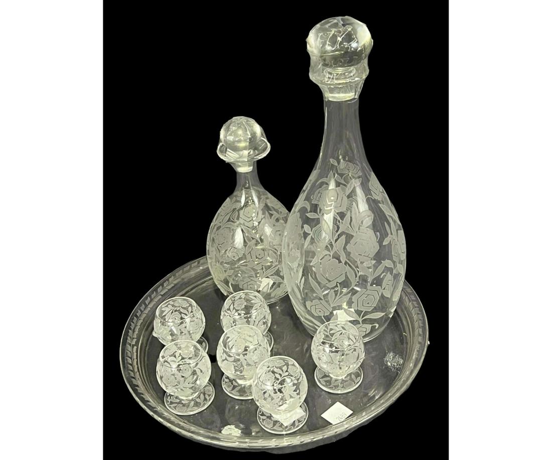 EIGHT PIECE BACCARAT SERVING SET (1 of 5)