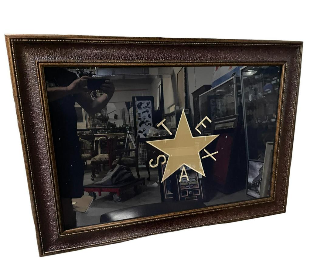 FRAMED DE ZAVALA STATE OF TEXAS FLAG (1 of 1)