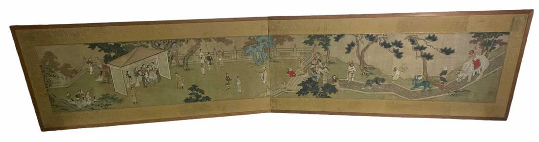19th CENTURY CHINESE HAND PAINTED SCREEN (1 of 4)