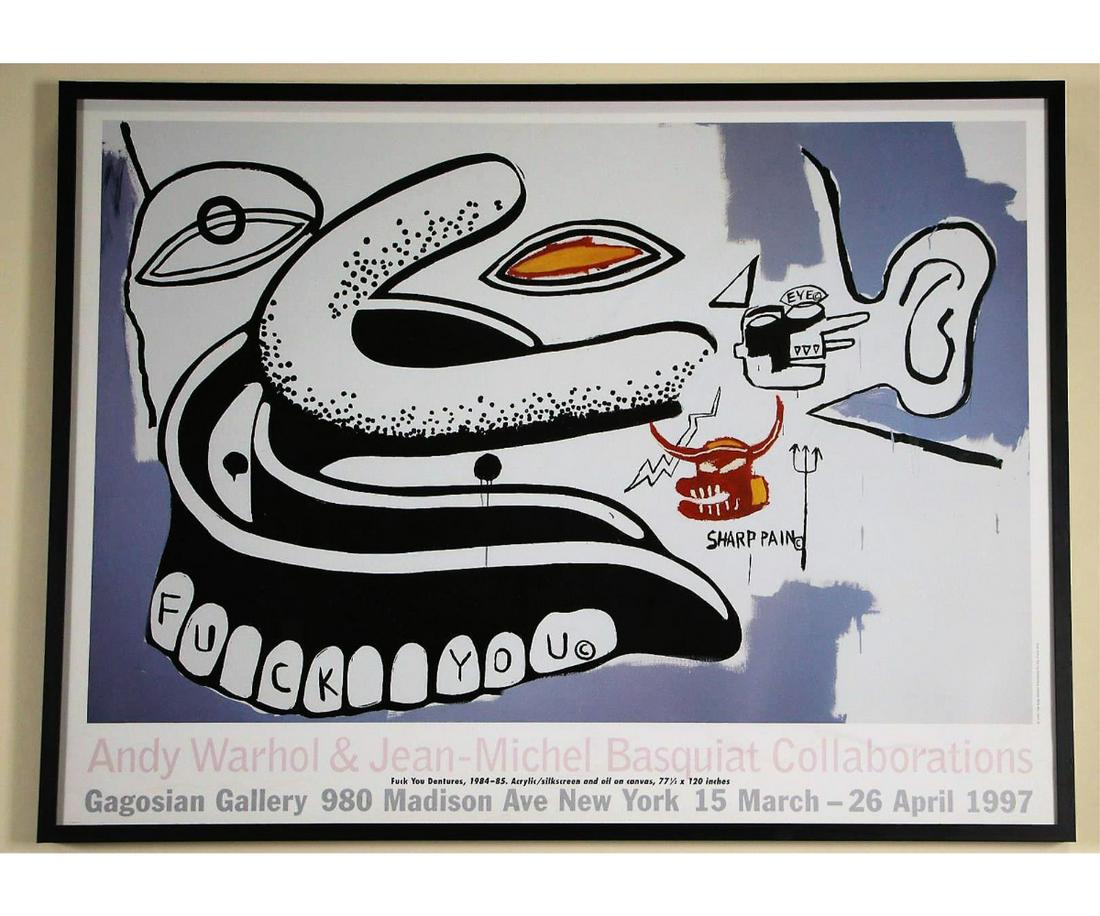 WARHOL & BASQUIAT COLLABORATIONS EXHIBIT POSTER (1 of 4)