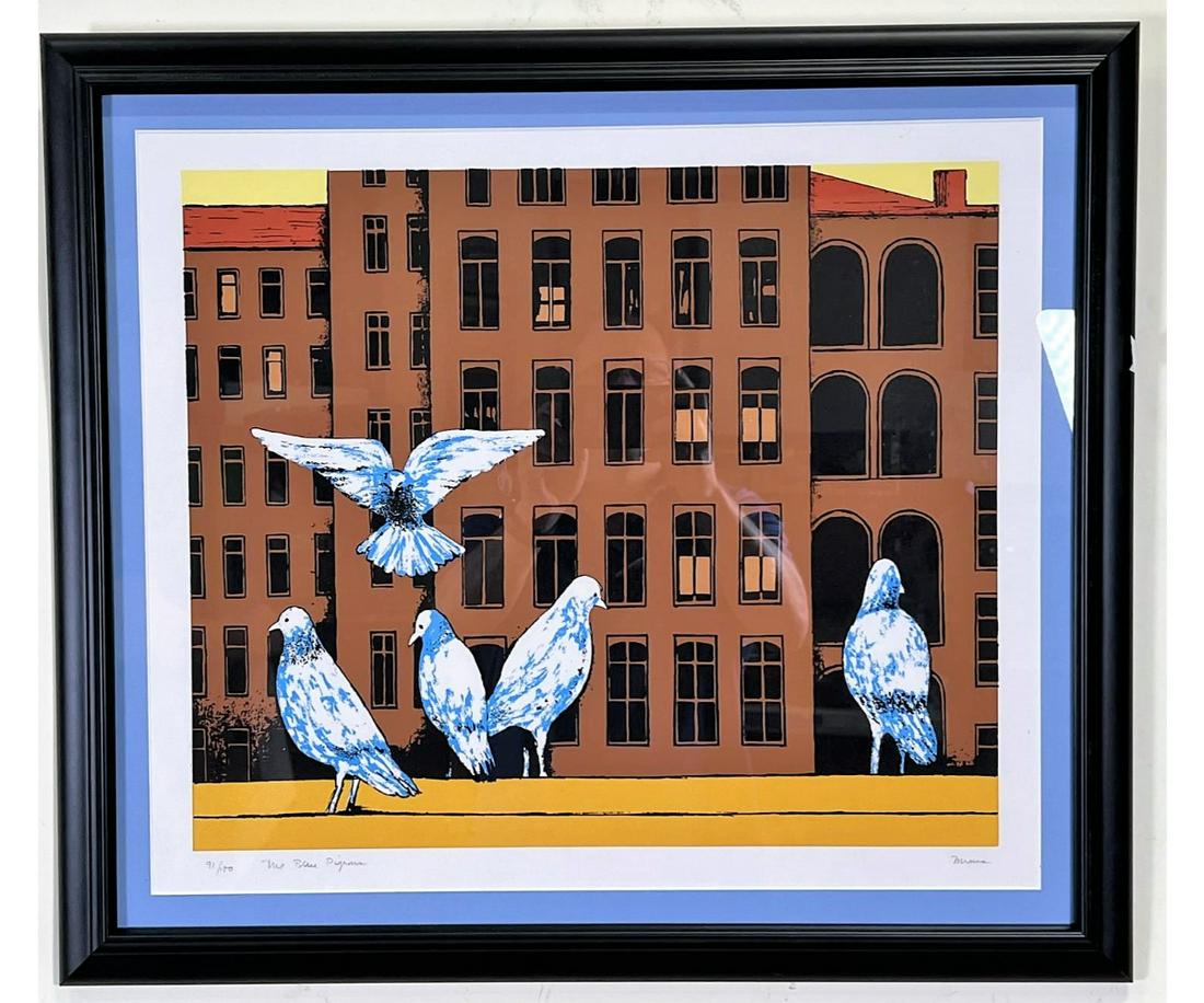 HERB MEARS "THE BLUE PIGEONS" LIMITED ED. PRINT (1 of 5)