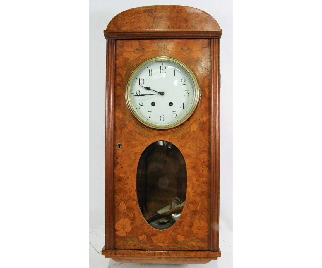ANTIQUE ART NOUVEAU AUSTRIAN WALL CLOCK (1 of 5)