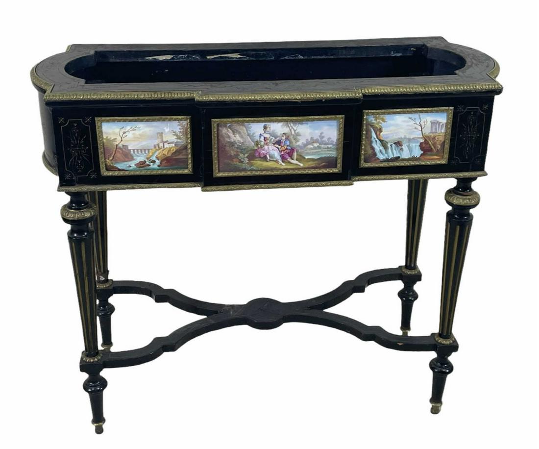 19th CENTURY FRENCH WOODEN PLANTER (1 of 3)