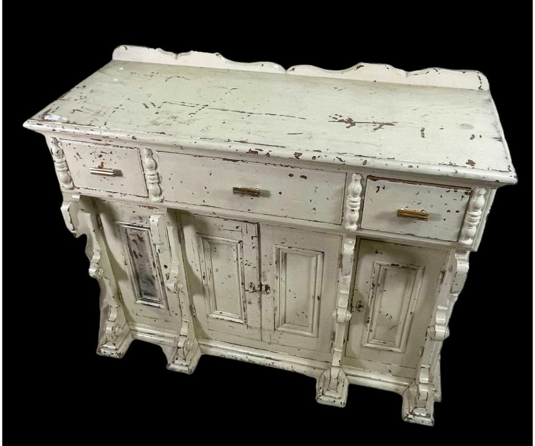 CIRCA 1900 PAINTED SIDEBOARD (1 of 4)