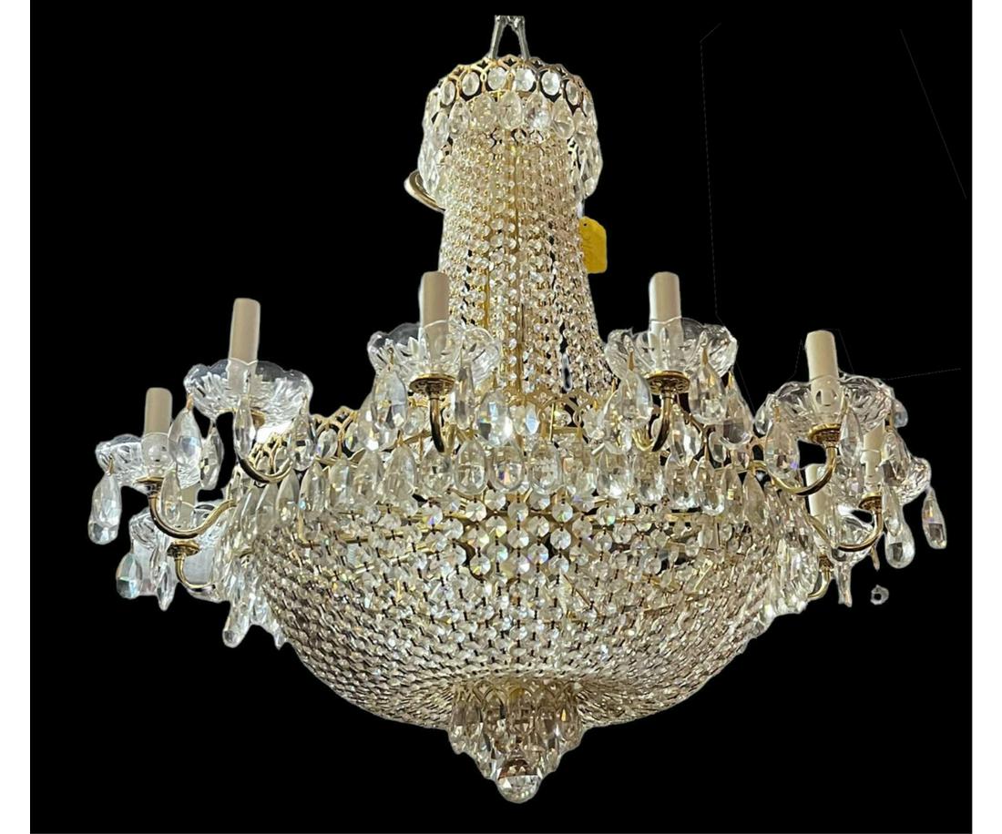 CRYSTAL TWELVE-LIGHT CHANDELIER (1 of 3)