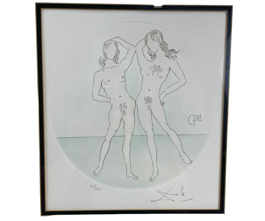 SALVADOR DALI "ZODIAC SUITE" COLOR ETCHING: SALVADOR DALI "ZODIAC SUITE" COLOR ETCHING. Height: 21 in. by Width: 20 in.