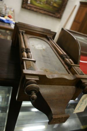 Antique wall clock: Antique wall clock. Buyer's Responsibility: All items must be paid the day of purchase and removed from the premises no later than 5 p.m. Monday, June 27. Or items may be picked up Saturday, July 2nd 