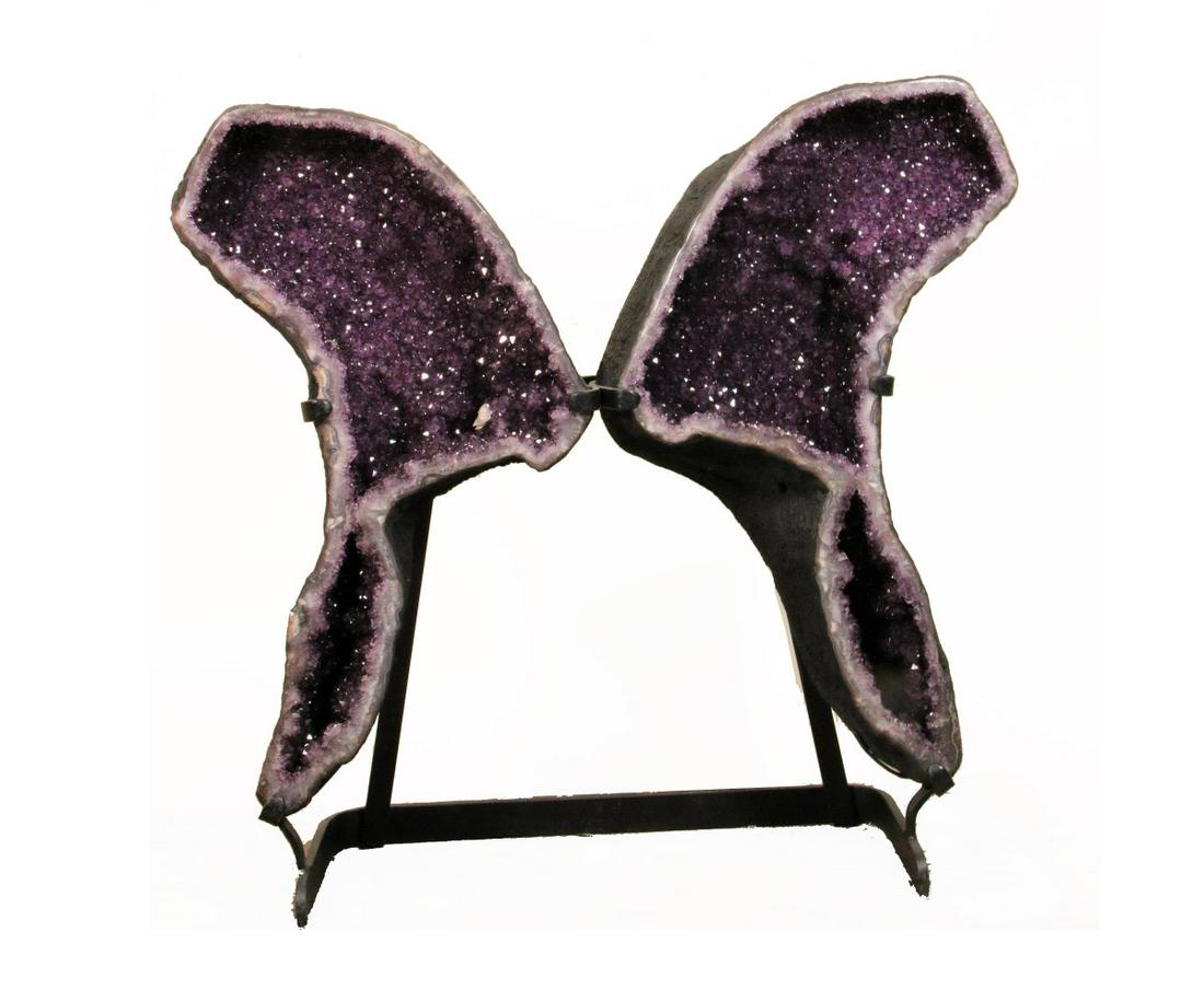 PAIR OF HUGE DARK AMETHYST ANGEL WINGS (1 of 7)