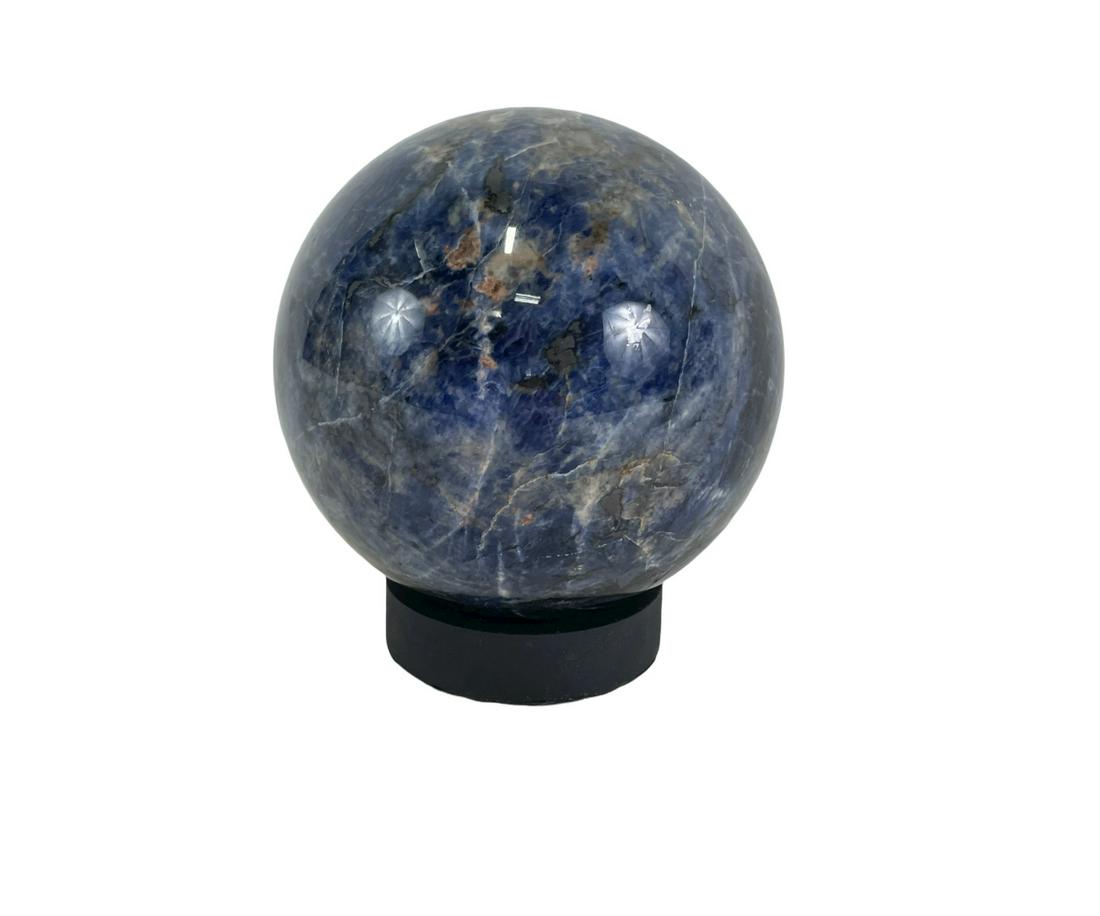 LARGE SODALITE SPHERE - (SMALL CHIP) (1 of 3)